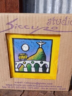 Siccuro Studio Framed Rio Brazil Art Small Canvas, NEW In Box